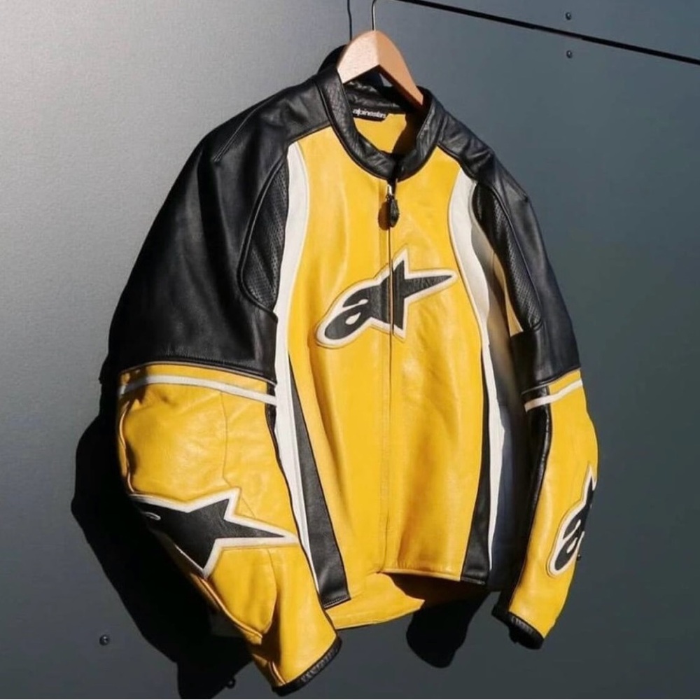 Alpinestars Black and Yellow Racing Jacket